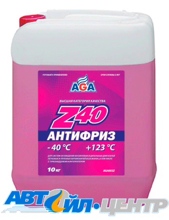 AGA- Z40 Антифриз красный 10л 01700159