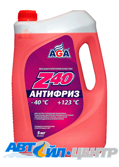 AGA- Z40 Антифриз красный 5л (3 в уп) 01700162