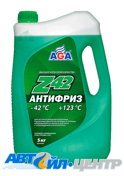 AGA- Z42 Антифриз зеленый 5л 01700186