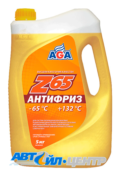 AGA- Z65 Антифриз желтый 5л 01700236