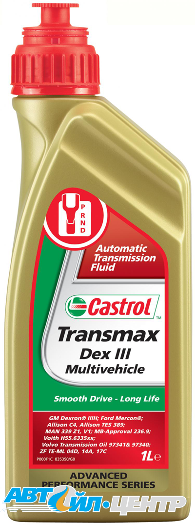 Castrol Dex III Transmax Multivehicle 1л (12 уп) 03100006