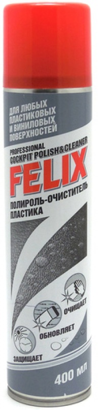 FELIX Полироль пластика аэрозоль (ваниль) 400мл 04900140