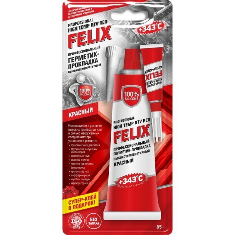 FELIX Герметик-прокладка (красный) 85г 04900113