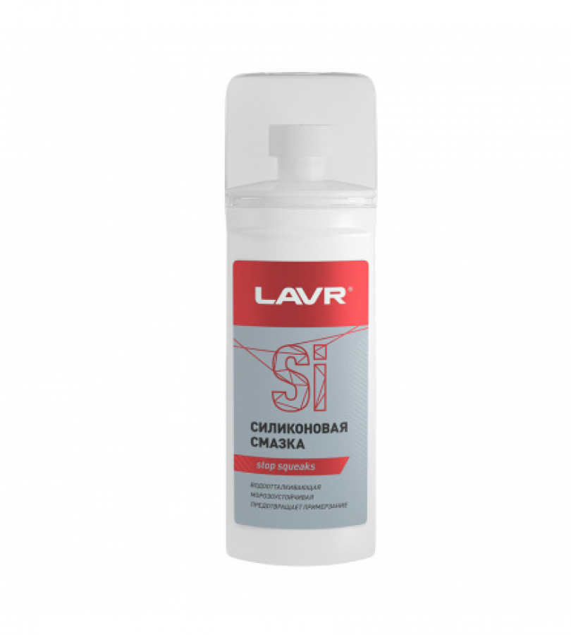 LAVR 1540 Смазка силиконовая для уплотнительных резинок Губка-аппликатор 100мл (12 в уп) 01600209