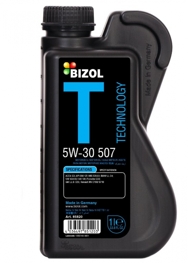 BIZOL Technology 5W30 507 SM C3 HC-синт 1л (12 в уп) /85820/ 06600020