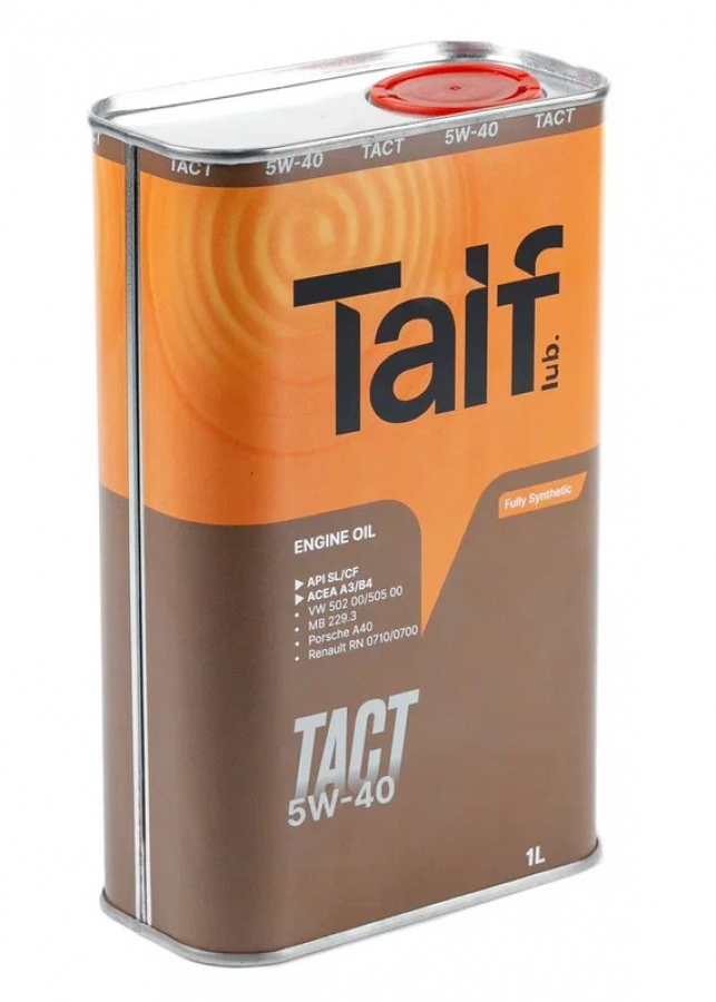 TAIF TACT 5W-40 SL/CF,A3/B4 синт 1л (12 в уп) 04600045