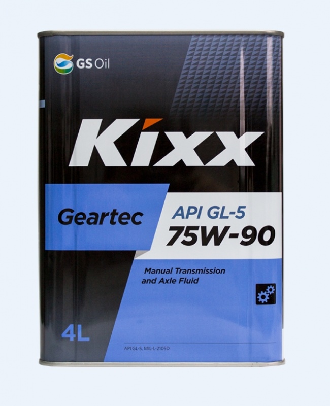 KIXX Geartec GL-5 75W90 п/синт 4л (4 в уп) 21900016
