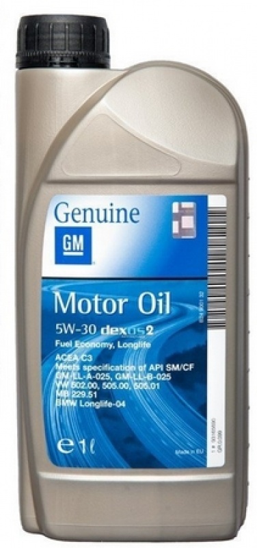 GM Motor Oil Dexos2 Longlife 5W30 1л 05200003